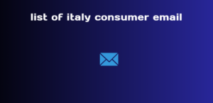 list of italy consumer email