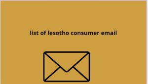 list of lesotho consumer email