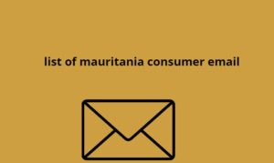 list of mauritania consumer email