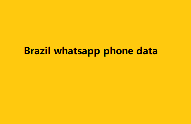 Brazil whatsapp phone data