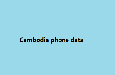 Cambodia phone data