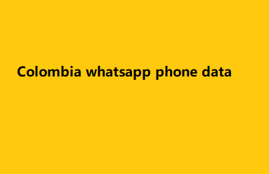 Colombia whatsapp phone data