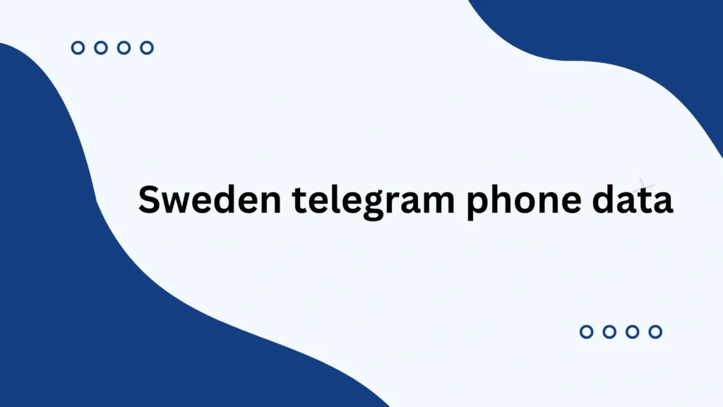 Sweden telegram phone data